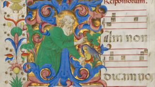 Bifolium da un antifonale, XV secolo (digital image courtesy of Getty’s Open Content Program)