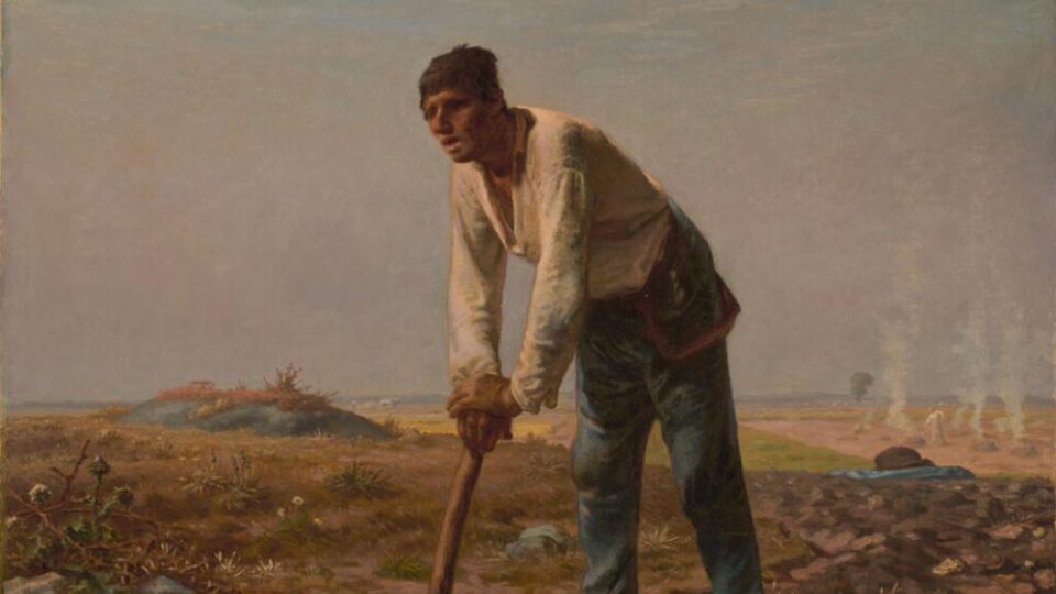 Jean-François Millet, Uomo con la zappa, 1860-1862 (digital image courtesy of Getty’s Open Content Program)